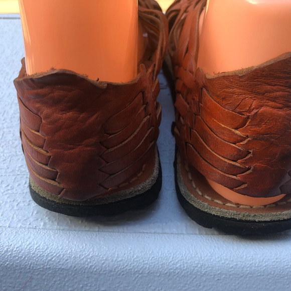 COPY - D Santy Women's  Brown Fisherman Leather Sandals - Picture 6 of 8